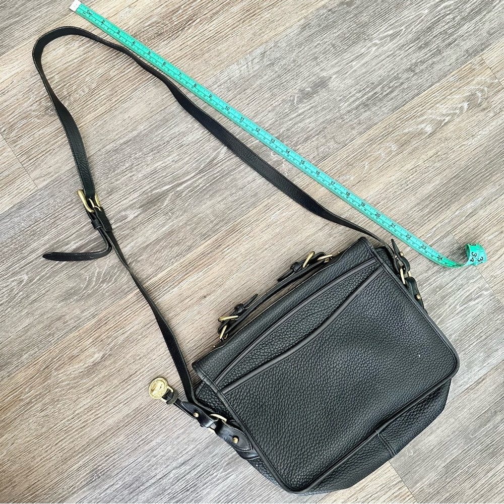 DOONEY AND BOURKE Vintage Black Leather Shoulder Bag Purse AWL - Picture 7 of 16